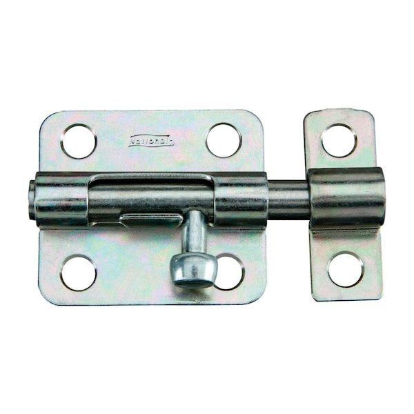 National Hardware National Hardware 2-1/2 in. L Zinc-Plated Steel Barrel Bolt 1 pk N151-449 - main